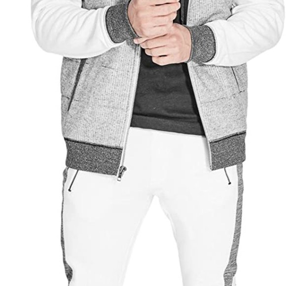 Guess Leonardo Block Joggers White/Grey Size Large - Picture 4 of 7